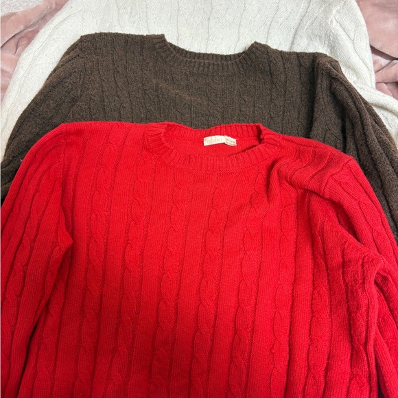Source Unknown Sweaters - Bundle of 3 cable knit sweaters